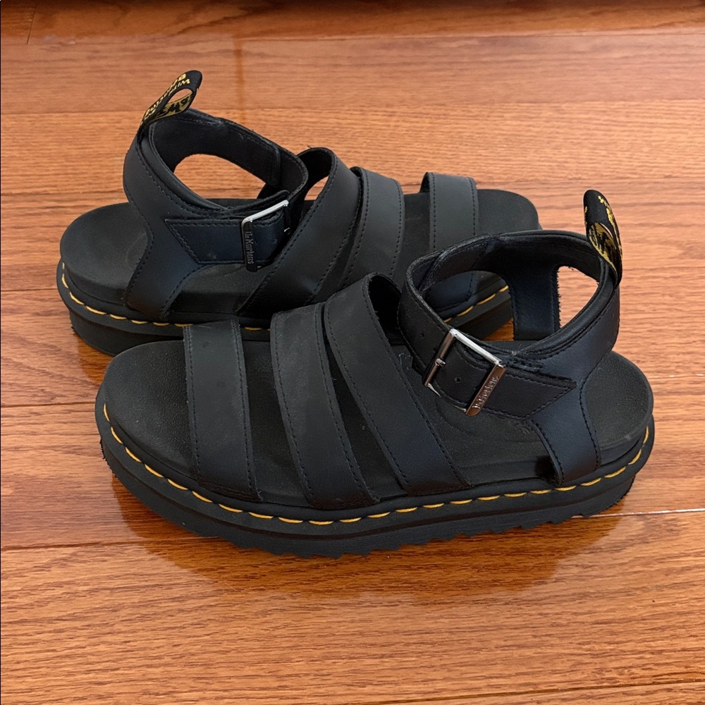Black “Doc Martin” sandals, size 8 Women’s. - Picture 4 of 4